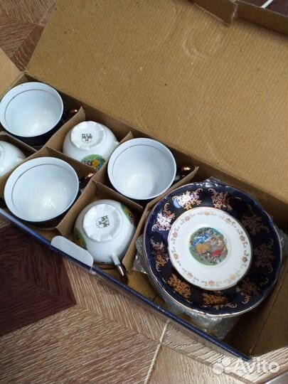 Чайный сервиз Мадонна Богемское стекло