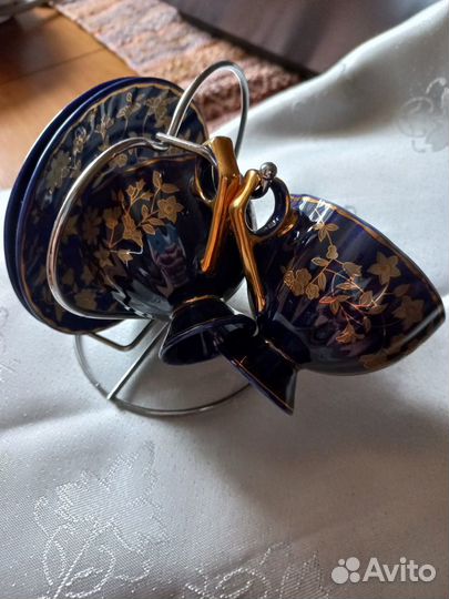 Кофейные пары кобальтовые 2 штуки Япония