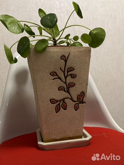 Большой напольный горшок керамический