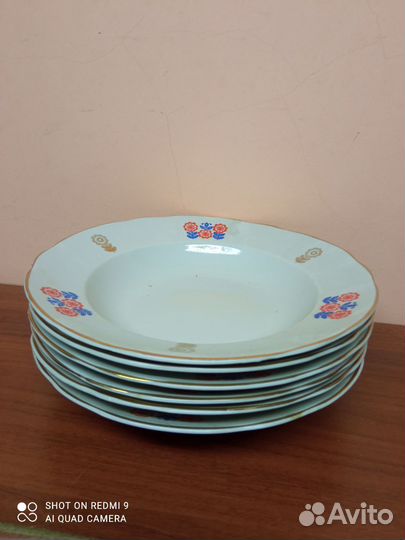 Набор тарелок. Коростень. СССР