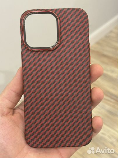 Чехол карбон iPhone 14 pro max