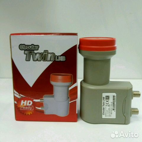 Конвертер спутниковый на 2 выхода, круговой