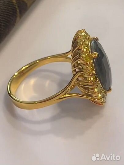 Золотой перстень с Уральским Александритом 6,7ct