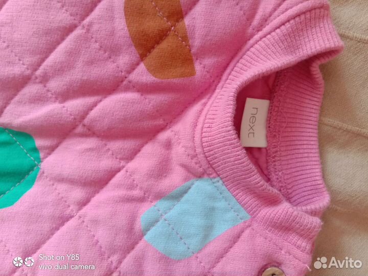 Платье next теплое, 80-86