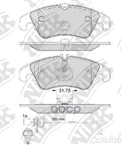 Колодки пер. audi A4, A5, Q5 07 PN0477W NiBK