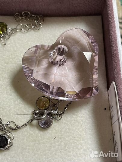 Swarovski кулон сердце