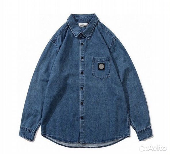 Джинсовая рубашка Stone island