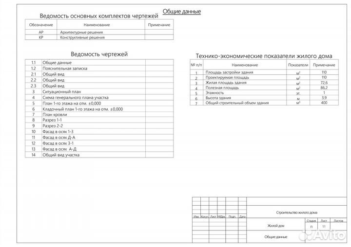 Готовый проект одноэтажного дома 3 спальни