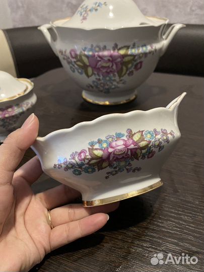 Большая супница и набор посуды Конаково