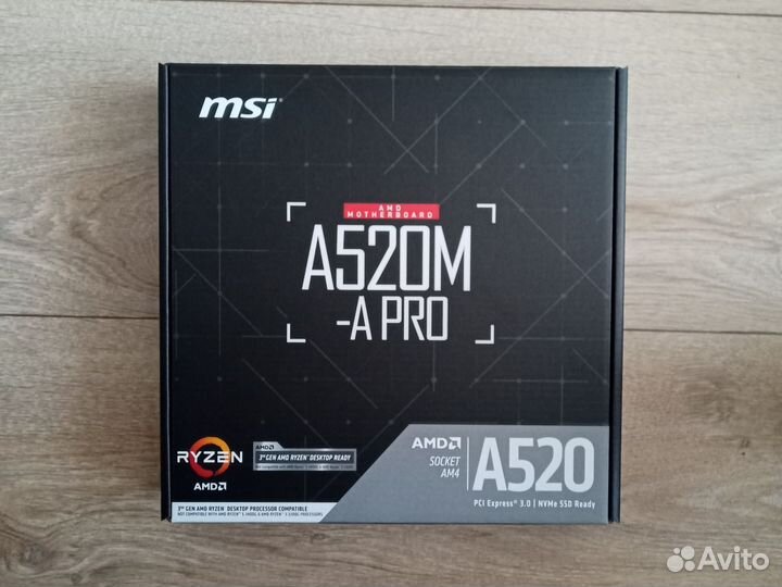 Новая мат плата MSI A520M-A PRO