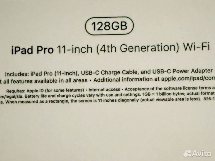 iPad pro 11 2022 m2 128gb wifi