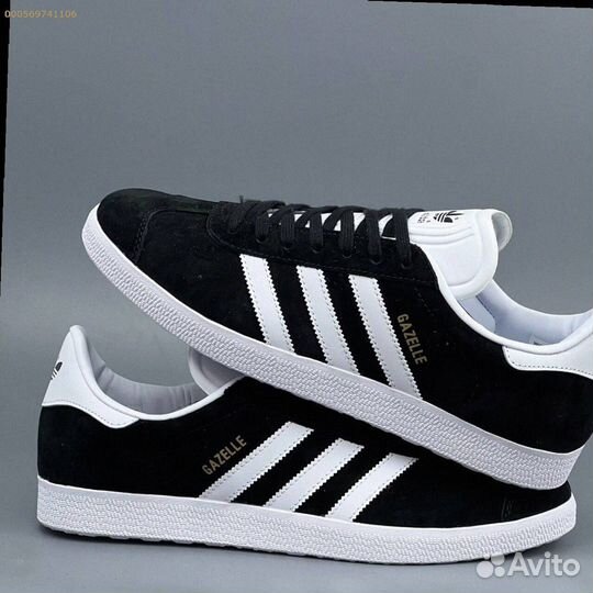 Кроссовки Adidas Gazelle Black (Арт.96483)