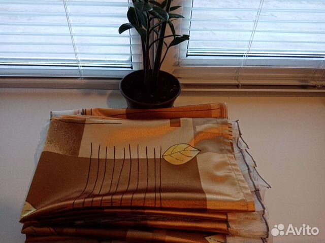 Шторы на кухню короткие с ламбрекеном новые