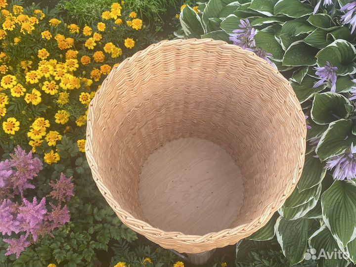 Корзина (кадушка) из ивовой лозы