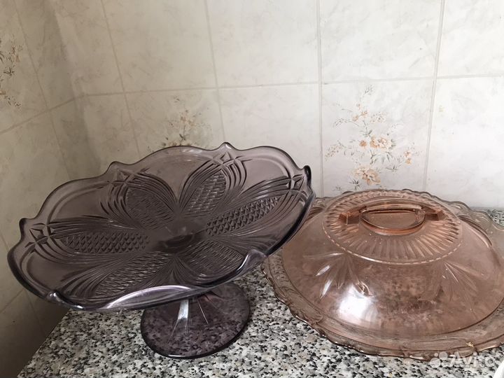 Стекло СССР - вазы Винтаж