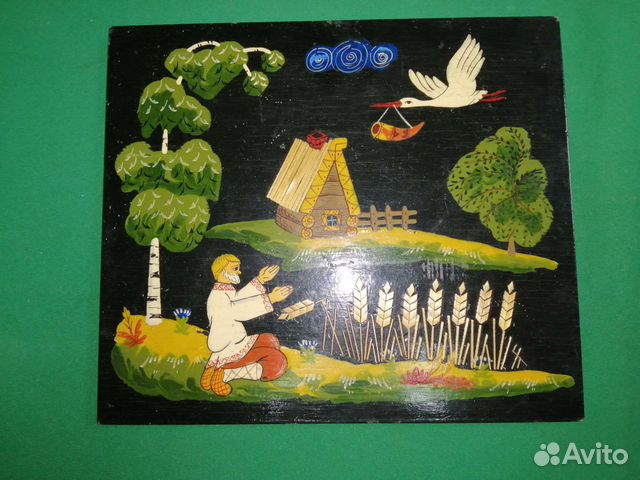 Панно из дерева СССР 1978г