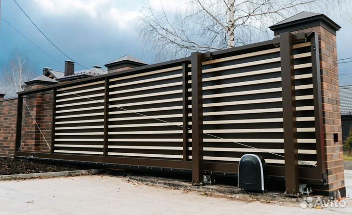 Готовые откатные ворота в рассрочку