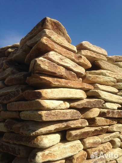 Галтованный камень, галтованный плитняк