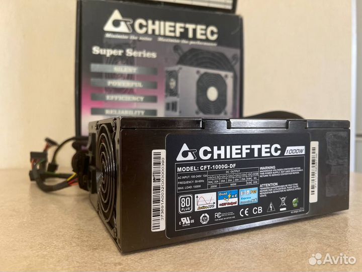 Блок питания chieftec 1000W (CFT-1000G-DF)
