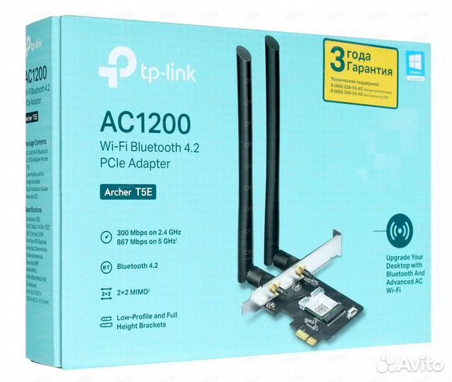 Wi-Fi адаптер + Bluetooth TP-link Archer T5E