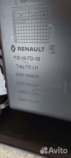 Обшивка двери передняя левая Renault Duster 2