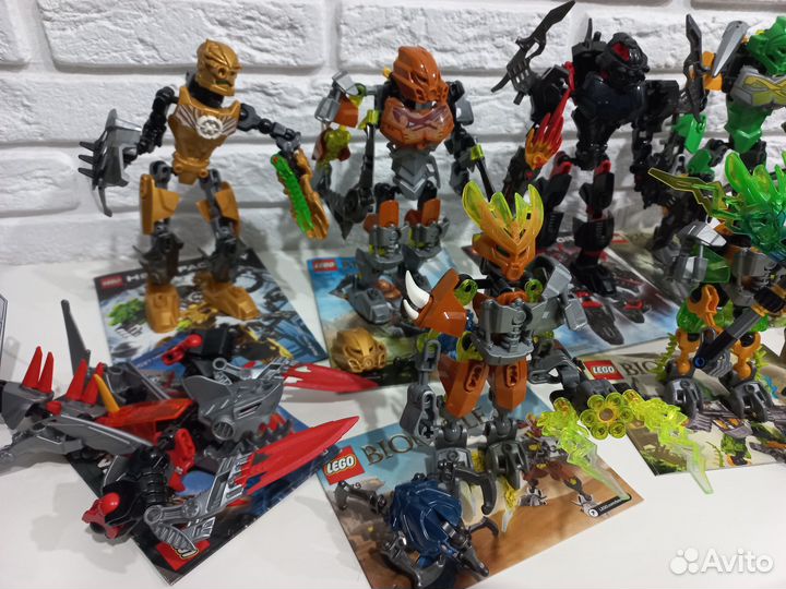 22 набора Lego Bionicle и Hero Factory