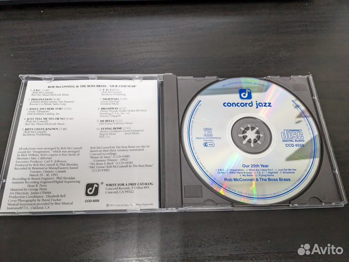 Rob McConnell&The Boss Brass Our 25th Year CD