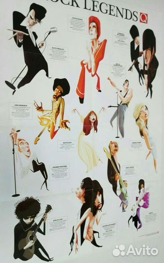 Плакат Rock Legends, редкий