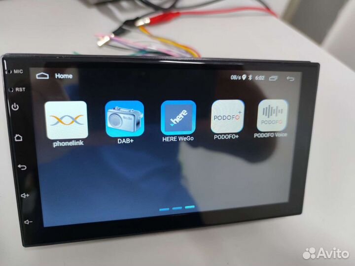 Магнитола Podofo A2749, 1/32г.б, голос.управл