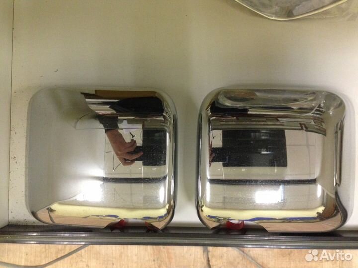 Накладки зеркал хром Jeep Wrangler 2007-2019г