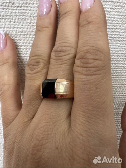 Мужская золотая печатка