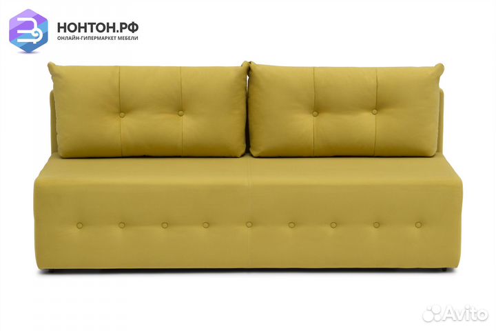 Диван еврокнижка Сити горчичный