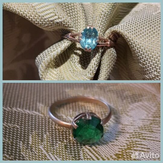 Кольца серебро 875 винтаж СССР