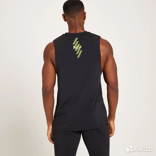 Майка Myprotein Linear Line Graphic - Black