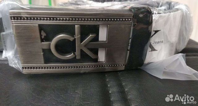 Ремень CKK Character мужской кожаный