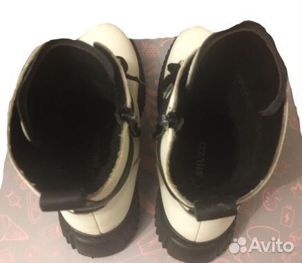 Ботинки зимние б/у, дев., р.35, нат.кожа