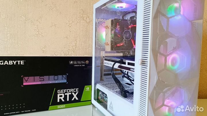 Игровой Пк Ryzen 5 5600x 16gb RTX3060 12gb