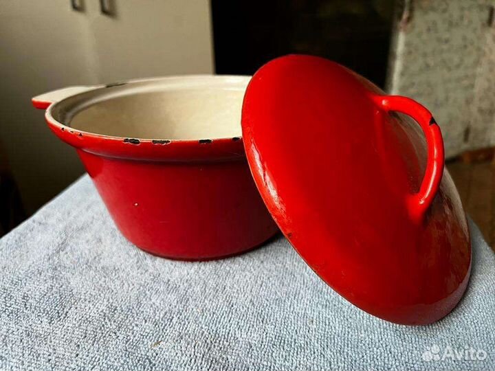 Кастрюля чугунная эмалированная, Чайник, СССР