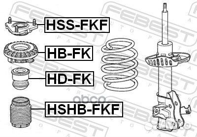 Опора амортизатора febest hssfkf