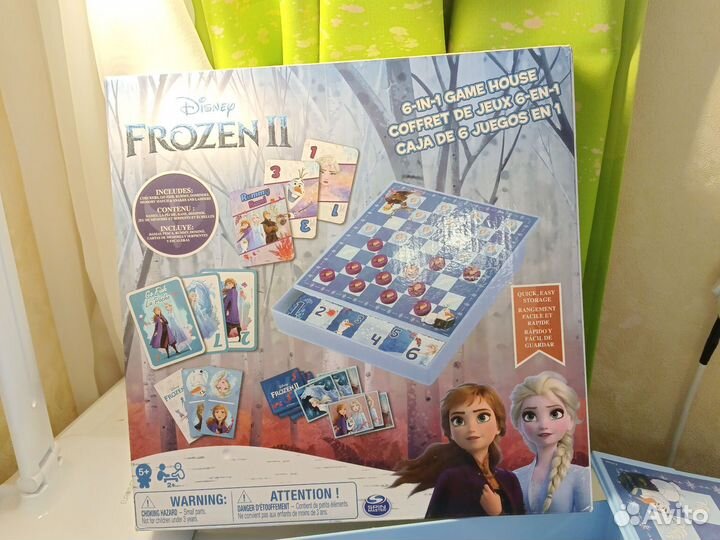 Настольные игры 6 в 1 холодное сердце