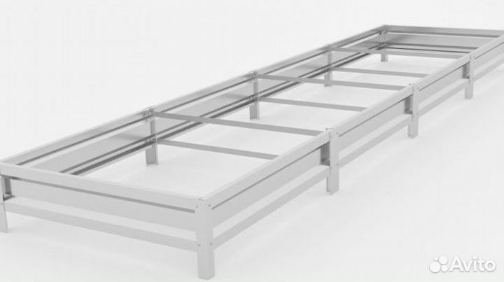 Грядки оцинкованные полимерные