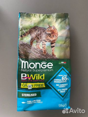 Корм для кошек Monge BWild
