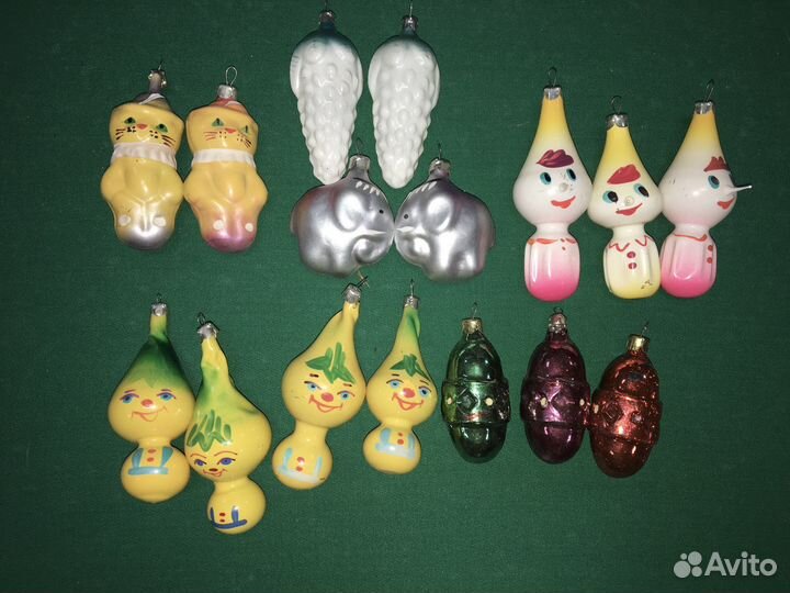 Елочные игрушки СССР редкие