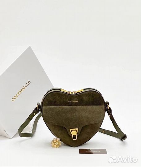 Сумка coccinelle натуральная замша