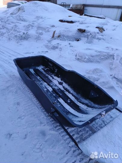 Сани волокуши для снегохода бу + чехол