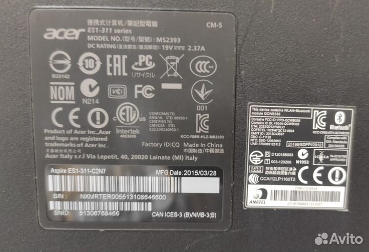 Ноутбук Acer ES1-311