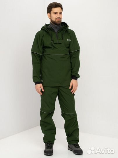 Костюм летн. Антигнус-Люкс цв.Зеленый ткань Рип-Ст