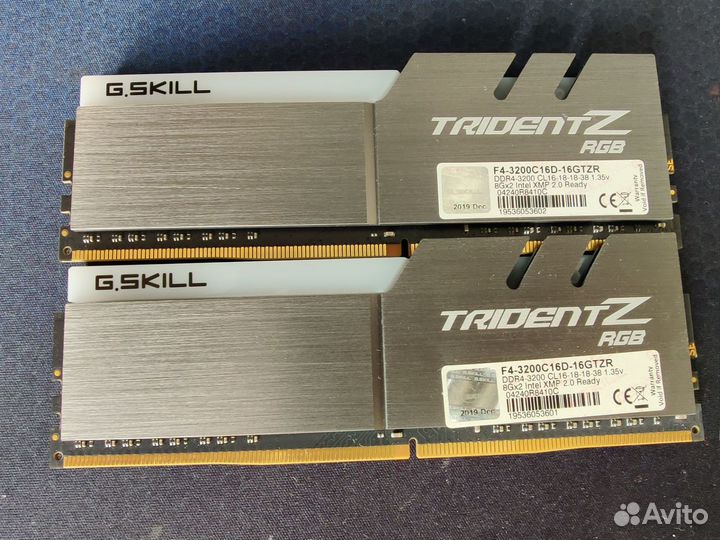 G.Skill Trident Z RGB 16GB DDR4 16gtzr