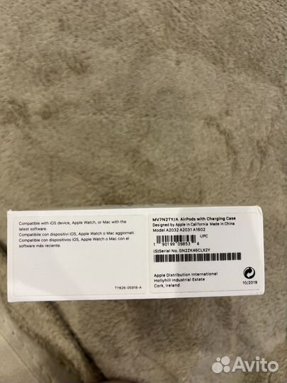 Беспроводные наушники apple airpods 2