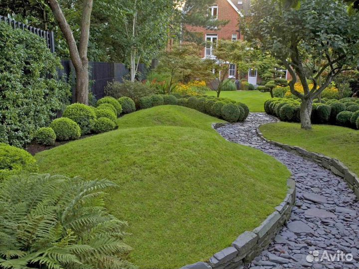 Ландшафтный проект 6 соток участка \ Проект №844